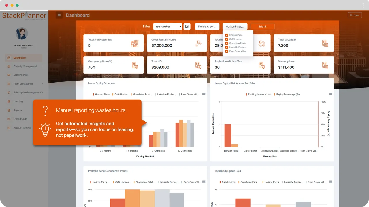 StackPlanner Demo Screen 3